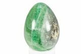 Polished Green Fluorite Egg - Fluorescent! #245386-1